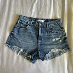 Garage Denim Festival Style Ripped Jean Shorts